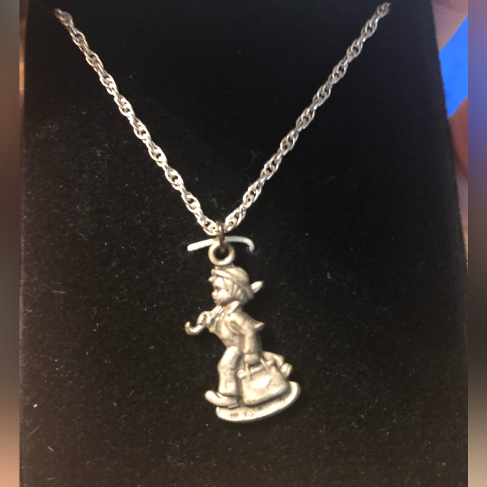 Vintage M.I. Hummel Club Sterling Necklace